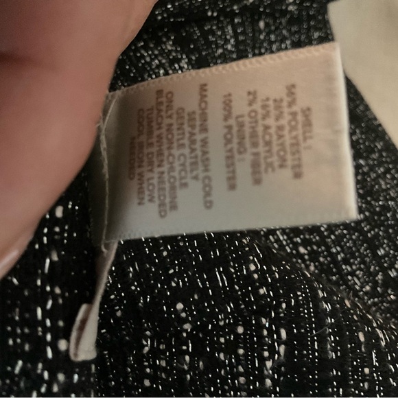 LOFT Black and Gray Tweed Mini Skirt - Picture 9 of 10